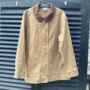 Old Navy Tan Corduroy Collar Jacket